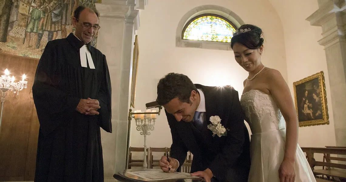トレ・デル・ピでの挙式